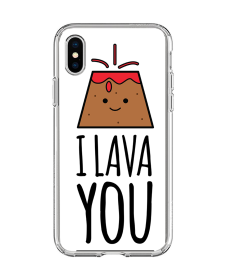 I Lava You - iPhone X / XS Carcasa Transparenta Silicon