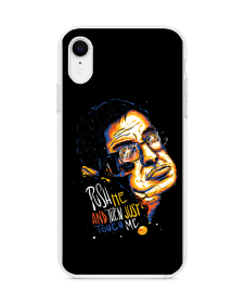 Stephen Hawking - iPhone XR Carcasa Transparenta Silicon