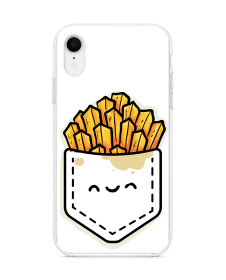 Pocket Fries - iPhone XR Carcasa Transparenta Silicon