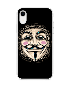 Vendetta Mask - iPhone XR Carcasa Transparenta Silicon