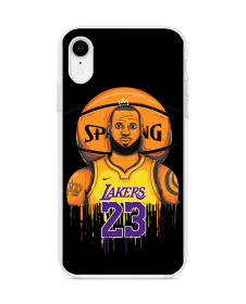 LeBron Lakers - iPhone XR Carcasa Transparenta Silicon