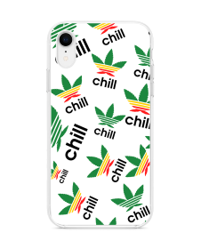 Chill Pattern - iPhone XR Carcasa Transparenta Silicon