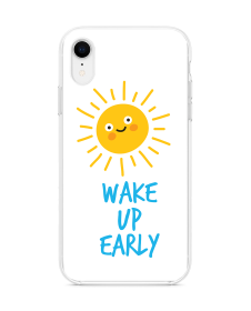 Wake up - iPhone XR Carcasa Transparenta Silicon