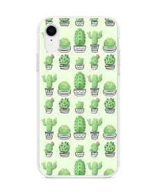 Cactus 1 - iPhone XR Carcasa Transparenta Silicon