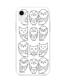 Geometric Owl - iPhone XR Carcasa Transparenta Silicon