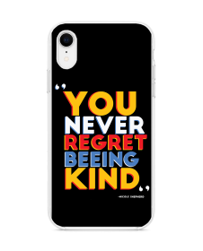 Be Kind - iPhone XR Carcasa Transparenta Silicon