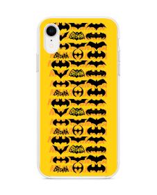 Batman Pattern - iPhone XR Carcasa Transparenta Silicon