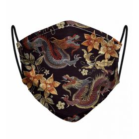 Masca Full Print - Japanese Dragon Face Mask