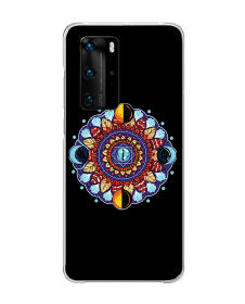 Mandala Night - Huawei P40 PRO Carcasa Transparenta Silicon