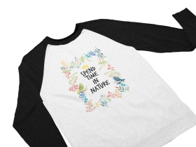 Bluza Unisex cu maneci raglan - Spend Time in Nature