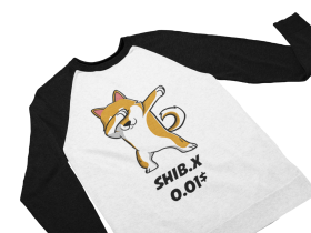 Bluza Unisex cu maneci raglan - Shiba Dab