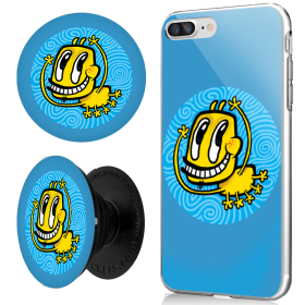 Combo Popsocket Pisica Patrata Blue-S20 Ultra