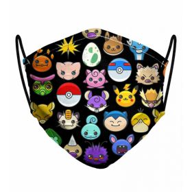 Masca Full Print - Pokemoji Face Mask