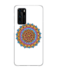 Radiant Mandala - Huawei P40 Carcasa Transparenta Silicon