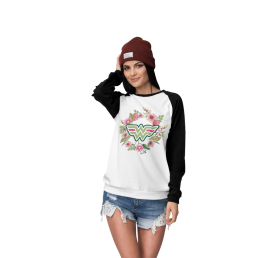 Bluza Unisex cu maneci raglan - WW Crown