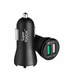 Incarcator auto Quick Charger 3.0 Super TOUCH, negru