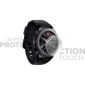 Folie protectie smartwatch Samsung Gear S3 Frontier TPU Recovery Clear Super TOUCH, plus 5 bucati de rezerva