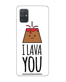 I Lava You - Samsung Galaxy A71 Carcasa Transparenta Silicon