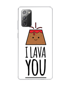 I Lava You - Samsung Galaxy Note 20 Carcasa Transparenta Silicon