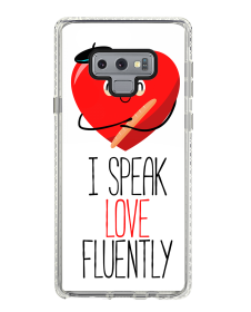 I Speak Love - Samsung Galaxy Note 9 Carcasa Transparenta Silicon