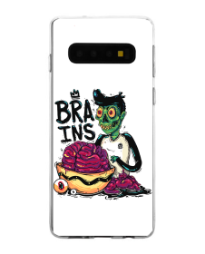 Zombie Brains - Samsung Galaxy S10 Carcasa Transparenta Silicon