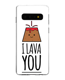 I Lava You - Samsung Galaxy S10 Carcasa Transparenta Silicon