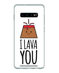 I Lava You - Samsung Galaxy S10 Plus Carcasa Transparenta Silicon