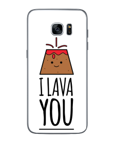 I Lava You - Samsung Galaxy S7 edge Carcasa Transparenta Silicon