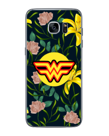 Exotic wonder woman - Samsung Galaxy S7 edge Carcasa Transparenta Silicon