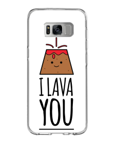 I Lava You - Samsung Galaxy S8 Carcasa Transparenta Silicon