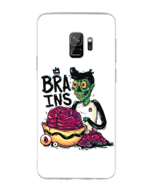 Zombie Brains - Samsung Galaxy S9 Carcasa Transparenta Silicon