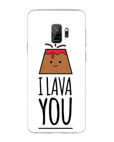 I Lava You - Samsung Galaxy S9 Carcasa Transparenta Silicon