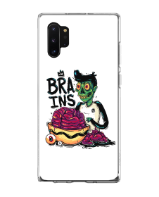 Zombie Brains  - Samsung Galaxy Note 10 Carcasa Transparenta Silicon