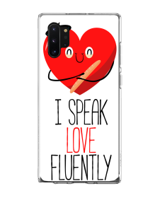 I Speak Love - Samsung Galaxy Note 10 Carcasa Transparenta Silicon