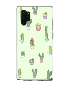 Cactus 3 - Samsung Galaxy Note 10 Carcasa Transparenta Silicon