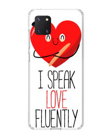 I Speak Love - Samsung Galaxy Note 10 Lite Carcasa Transparenta Silicon