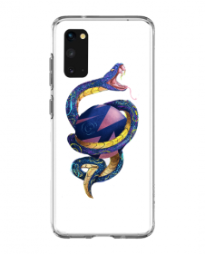 Midgard Snake - Samsung Husa Carcasa Transparenta Silicon-White-Galaxy Note 20 Ultra