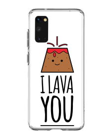 I Lava You - Samsung Galaxy S20 Carcasa Transparenta Silicon