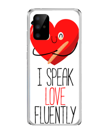 I Speak Love - Samsung Galaxy S20 Plus Carcasa Transparenta Silicon