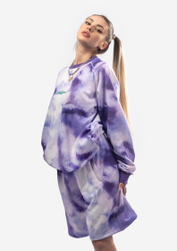 Script Purple Dye Sweatshirt