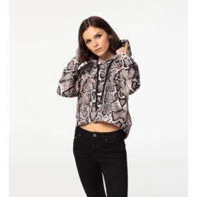 Hanorac Cropped Full Print - Snake Skin CROPPED Hoodie without pocket