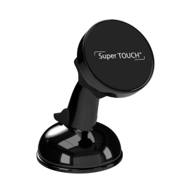 Suport magnetic cu ventuza Super TOUCH, negru