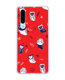 Tireless Owls - Huawei P30 Carcasa Transparenta Silicon