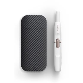 Skin autoadeziv Carbon Fiber pentru IQOS 2.4+ Super TOUCH, negru