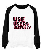 Bluza Unisex cu maneci raglan - Users