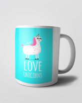 Cana personalizata  - Love Unicorns