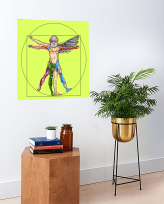 Sticker perete - Vitruvian Being