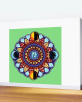 Mandala Night - Tapet autoadeziv pentru perete (250x250)