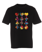 Tricou unisex - Surprise Hearts Pattern