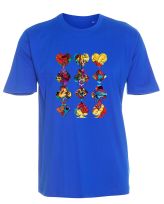 Tricou basic unisex - Surprise Hearts Pattern